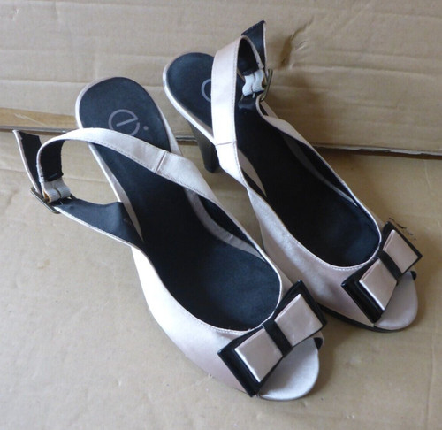 Evans cream shiny bow - cream,