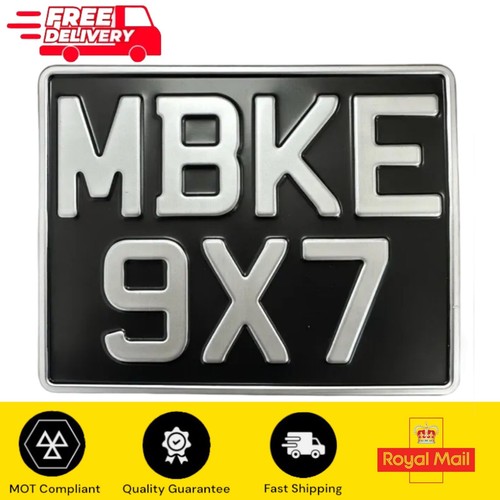 Motorcycle number plate 9x7 - number,