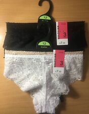 New EX George Brazilian Knickers  Floral Lace sizes 6 8 10