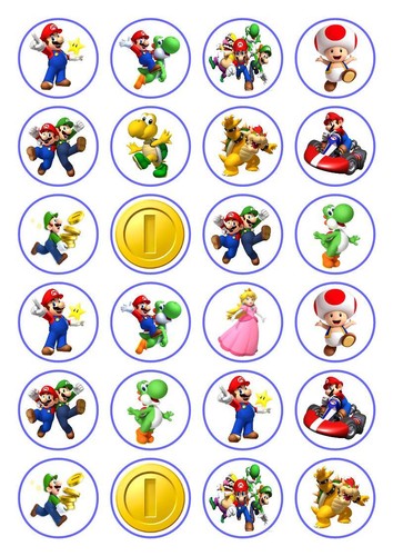 Super mario premium cupcake - 24,