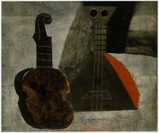 Violin & Balalaika Ben Nicholson print in 11 x 14 inch mount ready to frame