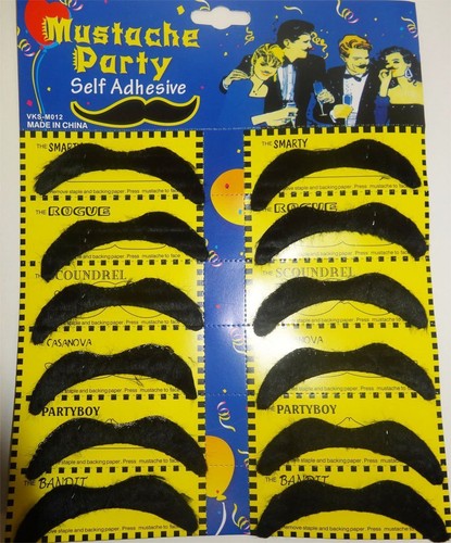 12x moustaches mexican bandit - moustaches,