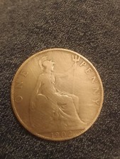1902 - ONE PENNY COIN - BRONZE