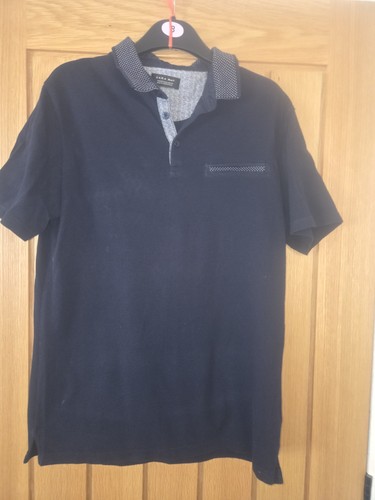 Zara man men navy solid - man,