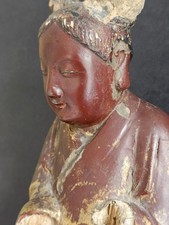 Very Old Chinese Ming Dynasty Buddha. Attendant. very rare. approx 40cm tall.