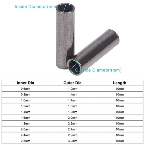 Copper crimp sleeves single - copper,