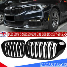 For  2017-2020 BMW 5 Series G30 G31 G38 Front Kidney Grill Grille Black Pair UK
