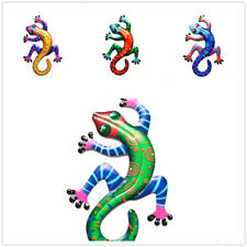 Metal Gecko Lizard Art Wall Decor Hanging Home Garden Patio Or Fence Outdoor