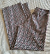 Women's wide leg dog tooth