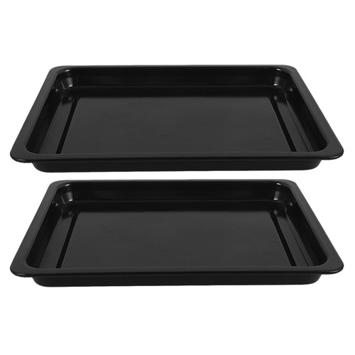 2pcs black enamel - enamel, tray