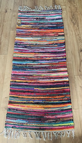 Chindi rag rug runner - runner, x