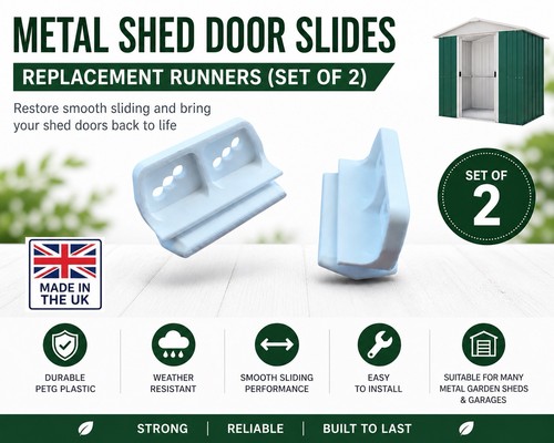 Metal shed rails door - rails,