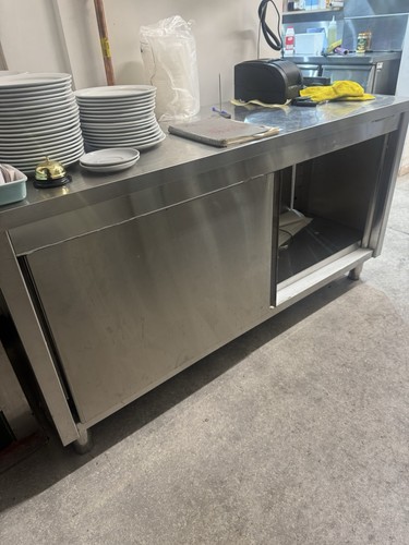 Kitchen pass unit with front