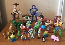 Disney Pixar Toy Story Vintage Figures Promo Lego Woody Bundle Lot Cake Toppers