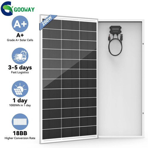 200w solar panel mono off - 200w,