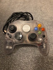 Original Xbox Controller Crystal Clear, Wired, and Functioning