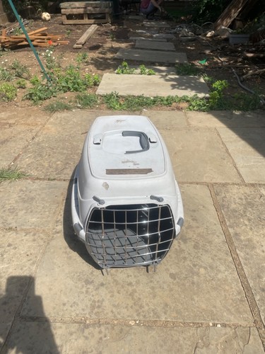 Small grey pet carrier - pet,