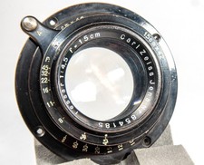 Carl Zeiss Jena Vintage Lens - 15cm f4.5 in Holder for Plate Camera - Clean