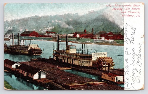 C1905 monongahela river - c1905~monongahela, river~coal