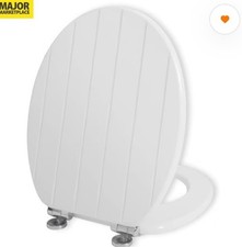 White Wooden Toilet Seat