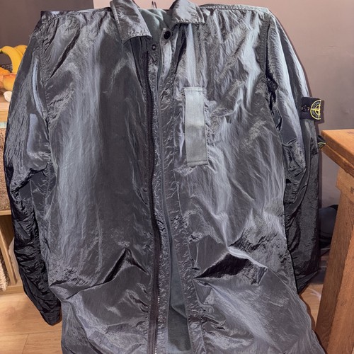 Dark green nylon crinkle rep - green,