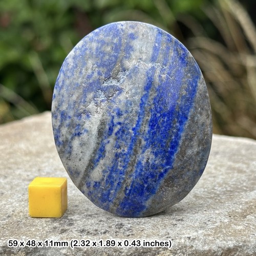 Lapis lazuli worry stone palm - lapis,