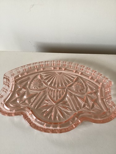 Pink glass dressing table - dressing,