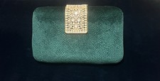 Emerald green clutch - clutch, bag