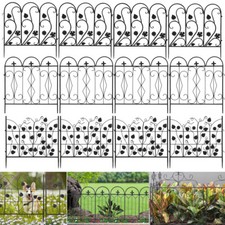 5 Panels Metal Garden Fence