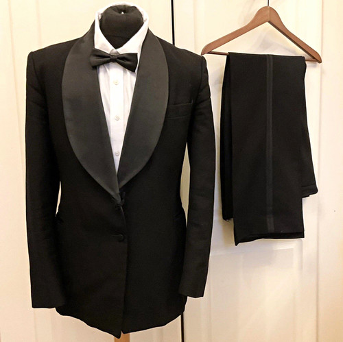 Wide shawl lapel frogged - shawl,
