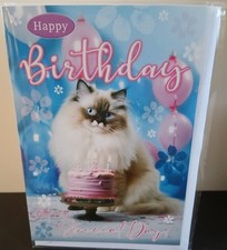 CUTE CAT FEMALE MALE BIRTHDAY
