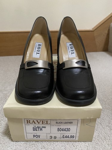 Ravel beth black leather - black,