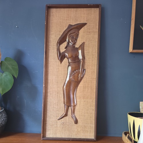 Vintage mid century carved - vintage,