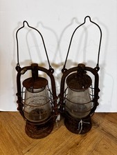 X2 Antique Lantern Lamps