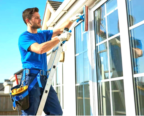 Window cleaning round - cleaning,
