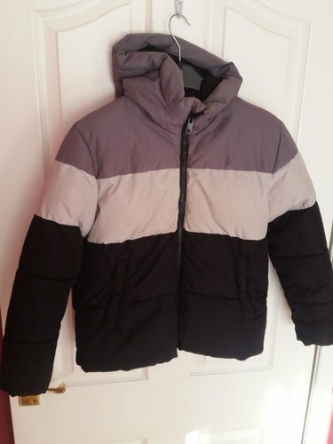 Boys black grey mix puffer - mix,