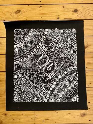 Tanya bird aboriginal art - bird:,