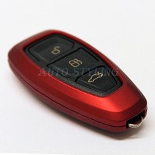 Metallic Red Key Cover Case for Ford Smart Key Remote Protector Shell Bag Fob 39