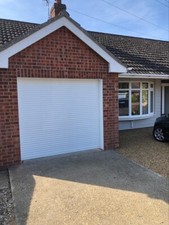 White electric roller garage - white,