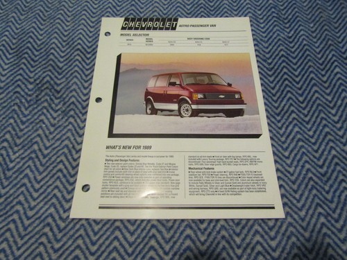 1989 chevrolet chevy astro - 1989,