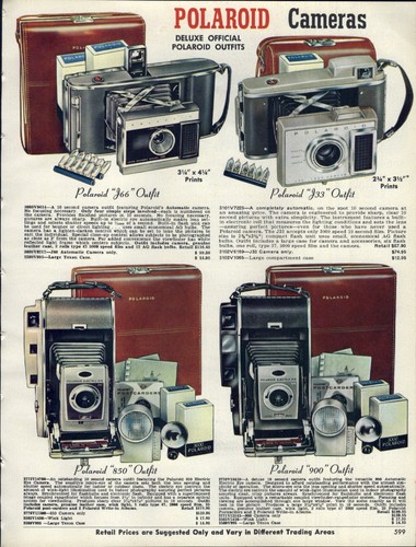 1963 paper polaroid j66 j33 - 1963,