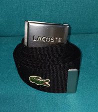Lacoste Men's Woven Belt Black