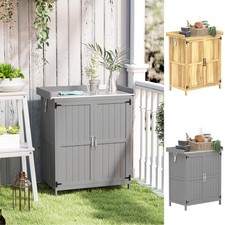 Wooden Garden Tool Shed with