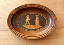 Antique Italian Sorrento ware inlaid dish