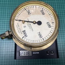 Vintage Brass Pressure Gauge