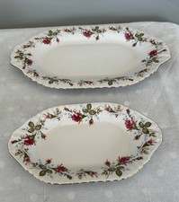 CHODZIEZ, Poland Rose Oval Serving Platter Tray x 2