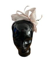 Monsoon Accessorize Headband Straw Pink Feather Fascinator RRP £20