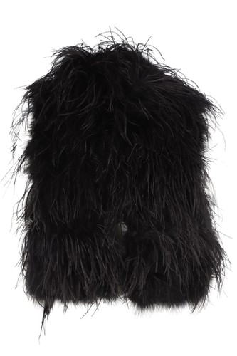 Black feather gilet xsmall - co,