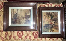 Pair Of Antique Solid Oak