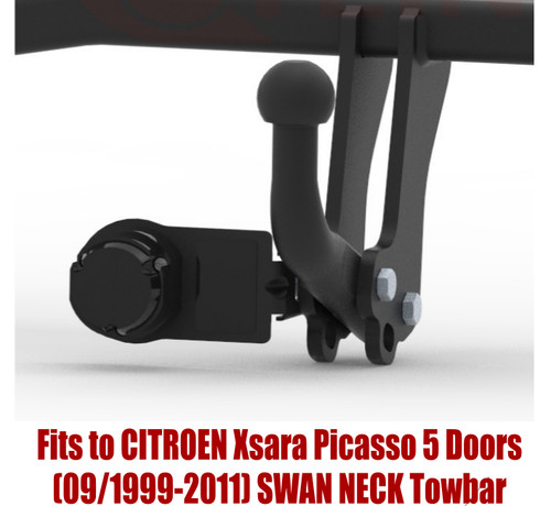 Swan neck tow bar for - bar,